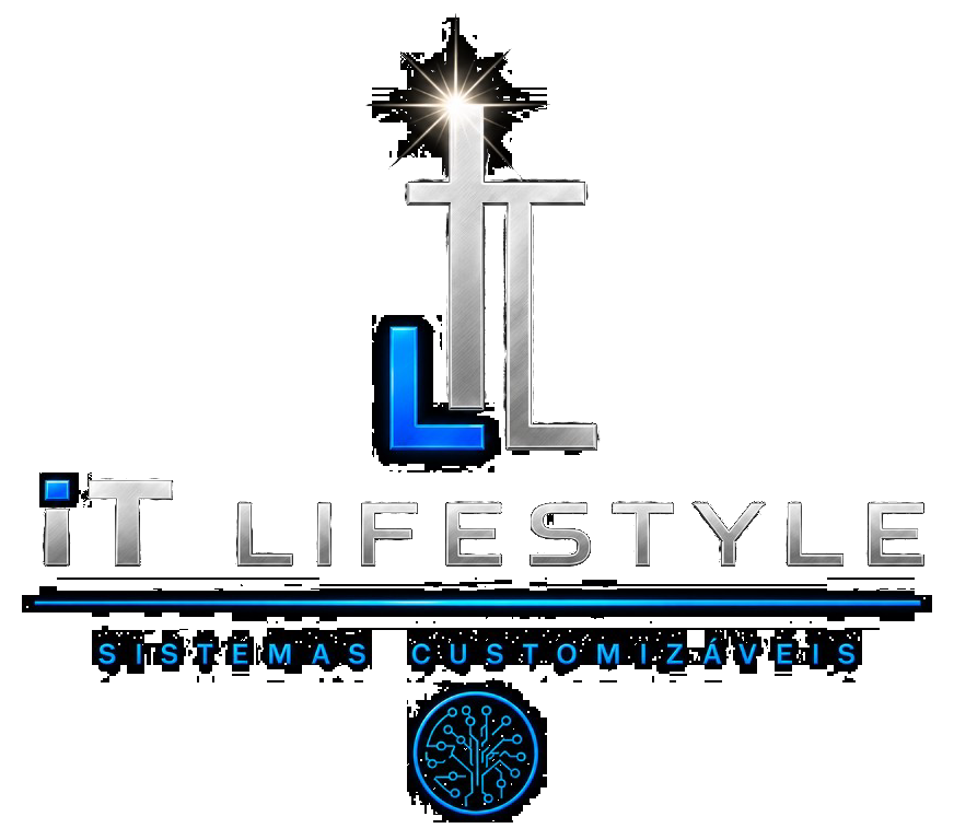 Logo IT Lifestyle, com o T em forma de cruz